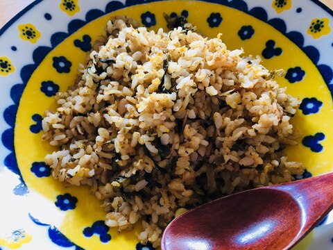 高菜としらすのチャーハン